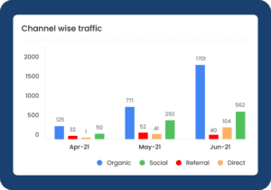 Channel wise traffic HnG – Health & Glow Online Pharmacy
